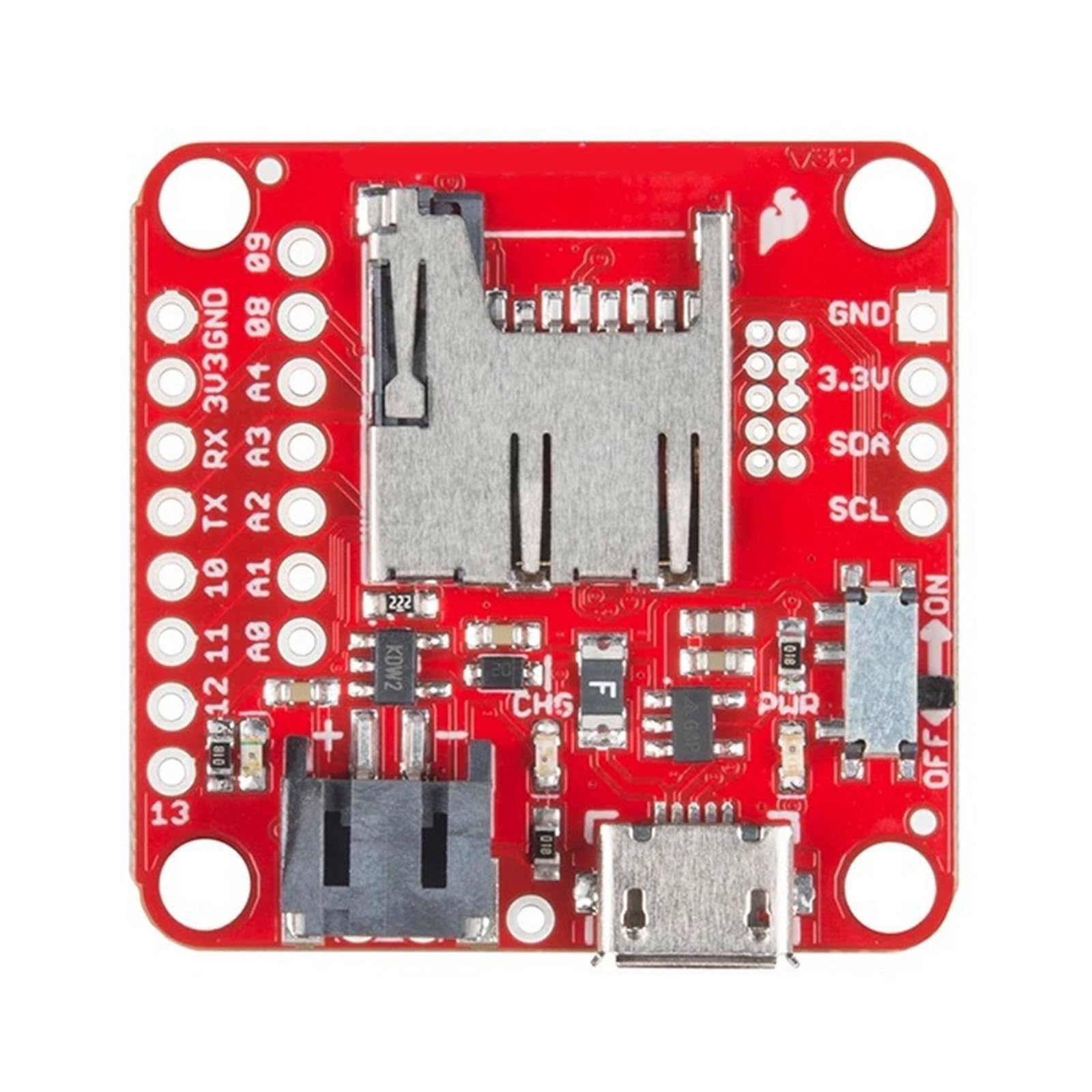 Multifunktionale 9DoF Sensorik mit MPU-9250 SAMD21-Mikroprozessor für Echtzeit Datenerfassung, PC Kommunikationsplatine