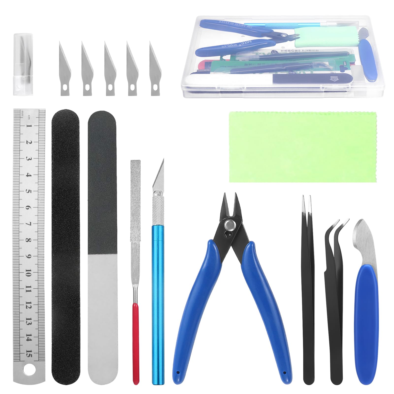 11PCS Model Kit Tools, Gundam Model Tool Kit, Hobby Building Tools Kit for Gundam Basic Model Assembling, Building and Repairing