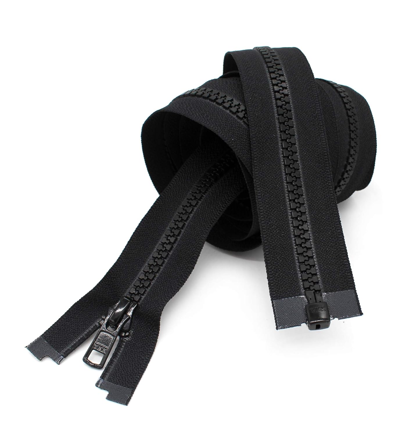 72" Vislon Zipper YKK 5 Molded Separating Sleeping Bag Black