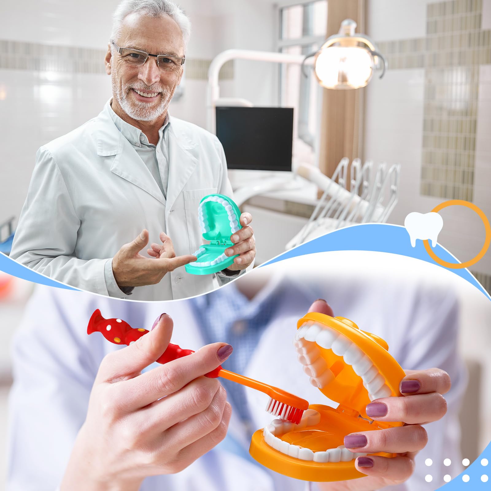 Snapklik.com : Skylety 2 Set Dentist Play Set Dental Teeth Model