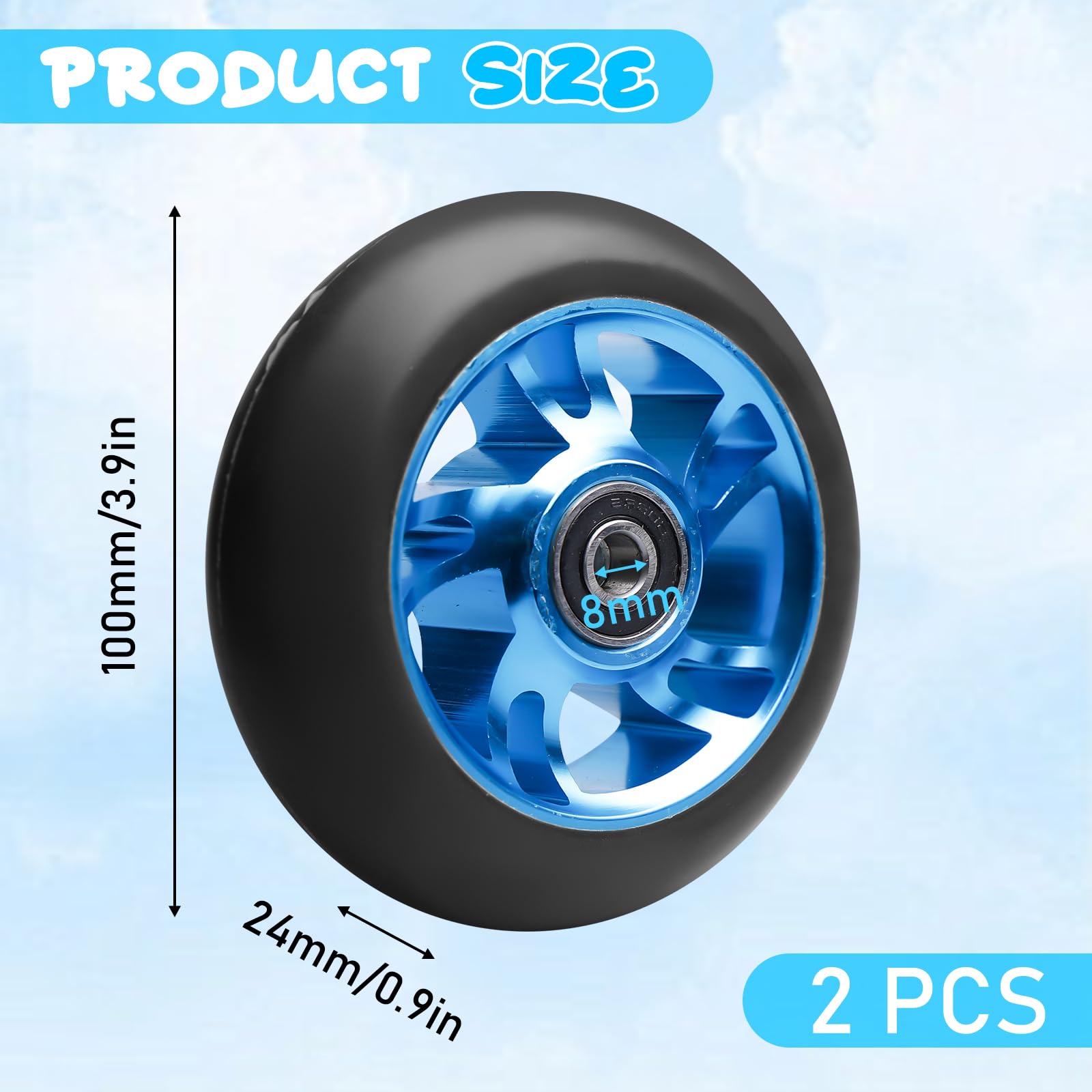 Ruedas Pro Scooter De 100 Mm De Diámetro | Cuotas Sin Interés