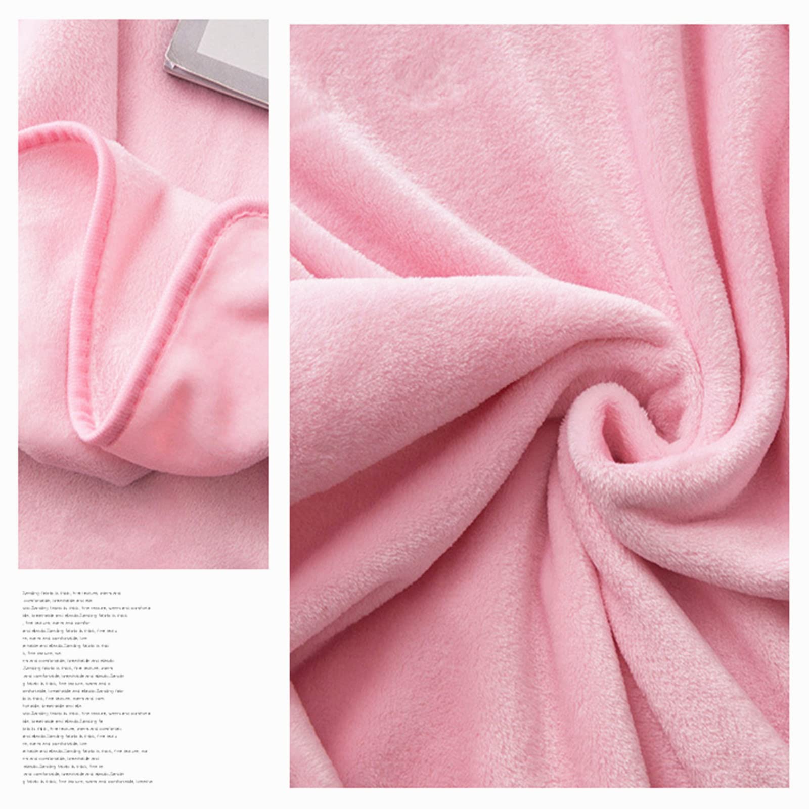 Plaid Polaire Chickwin 200x230cm - Couverture Canapé Gris Foncé Douce