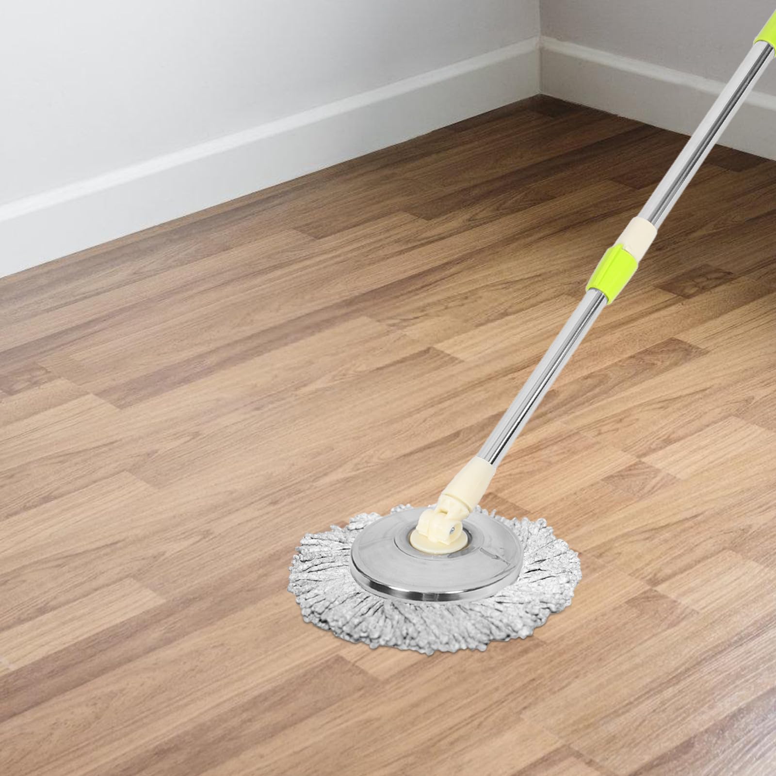 STOBAZA Manche de Balai Rotatif Tête Ronde Manche Détachable pour Balai Essoreur Usage Intensif