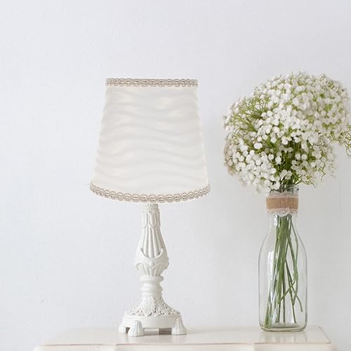 Miniatura 9 de Housoutil Pantalla de lámpara pequeña para lámparas de mesa y luz de pie de repuesto con clip, cubierta de tela de tela