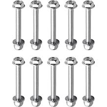10 Pcs Auger Screw and Lock Nut Fit for John Deere Equipment