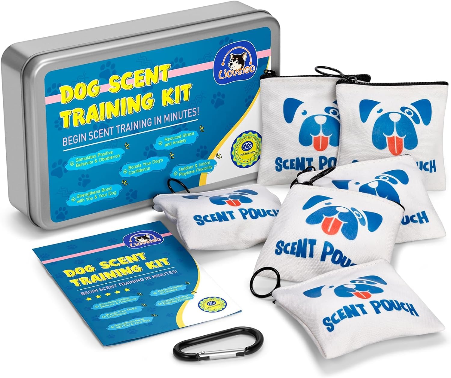 Dog Scent Training Kit, Nose Work Brain Games, Sniff and Seek Dog  Sniffing Toys, Nose Work Toys for Dogs Reduce Dog Anxiety and Boredom,  Mental