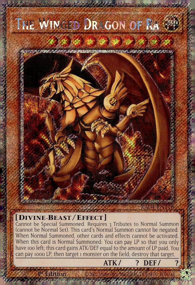 遊戯王OCG THE WINGED DRAGON OF RA Amazon.com: The Winged Dragon of Ra (Platinum Secret Rare