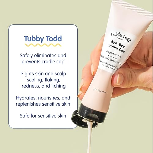 Miniatura 4 de TUBBY TODD Kit de tratamiento para el cabello de bebé Cradle Cap, incluye gel de tapa de cuna de adiós, cepillo de silicona para cuna y ungüento