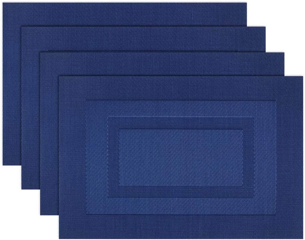 8-Piece Set PVC Washable Placemat Table Mat Placemat Set Kitchen Accessories Coaster Wine Mat Table Decoration