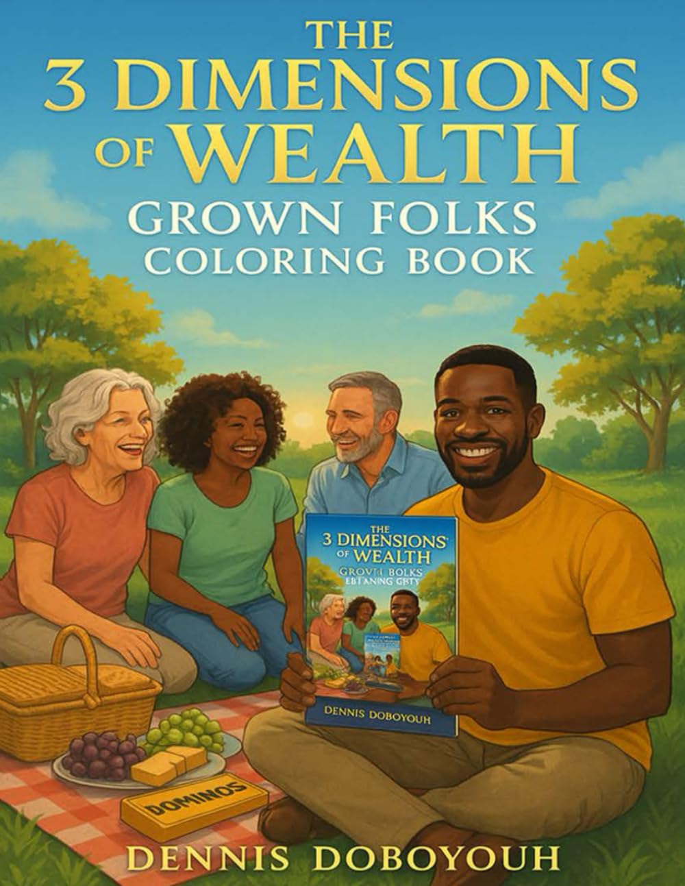 The 3 Dimensions of Wealth Grown Folks Coloring Book!