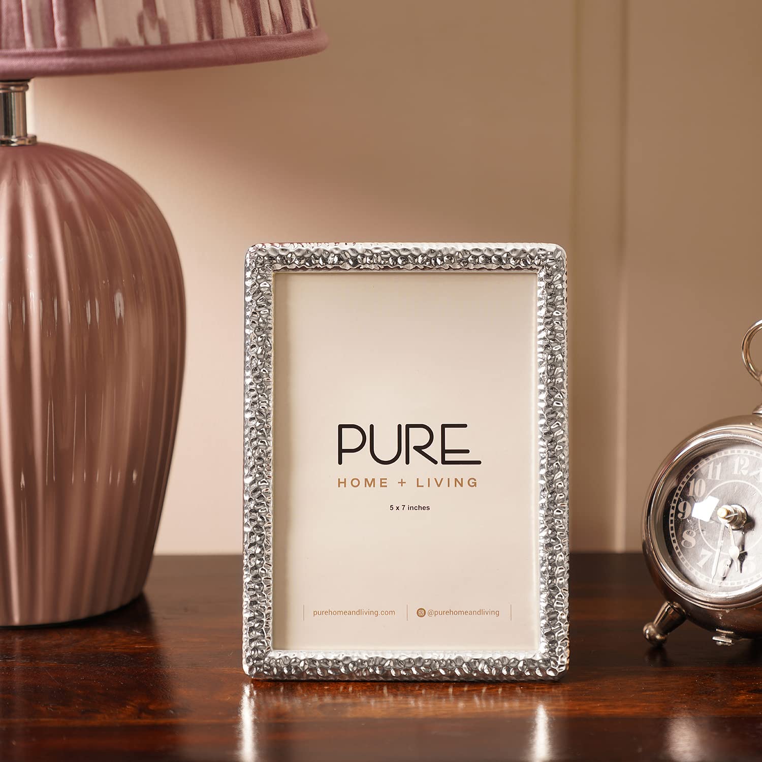 Pure Home and Living Large Farah Silver Tabletop Frame
