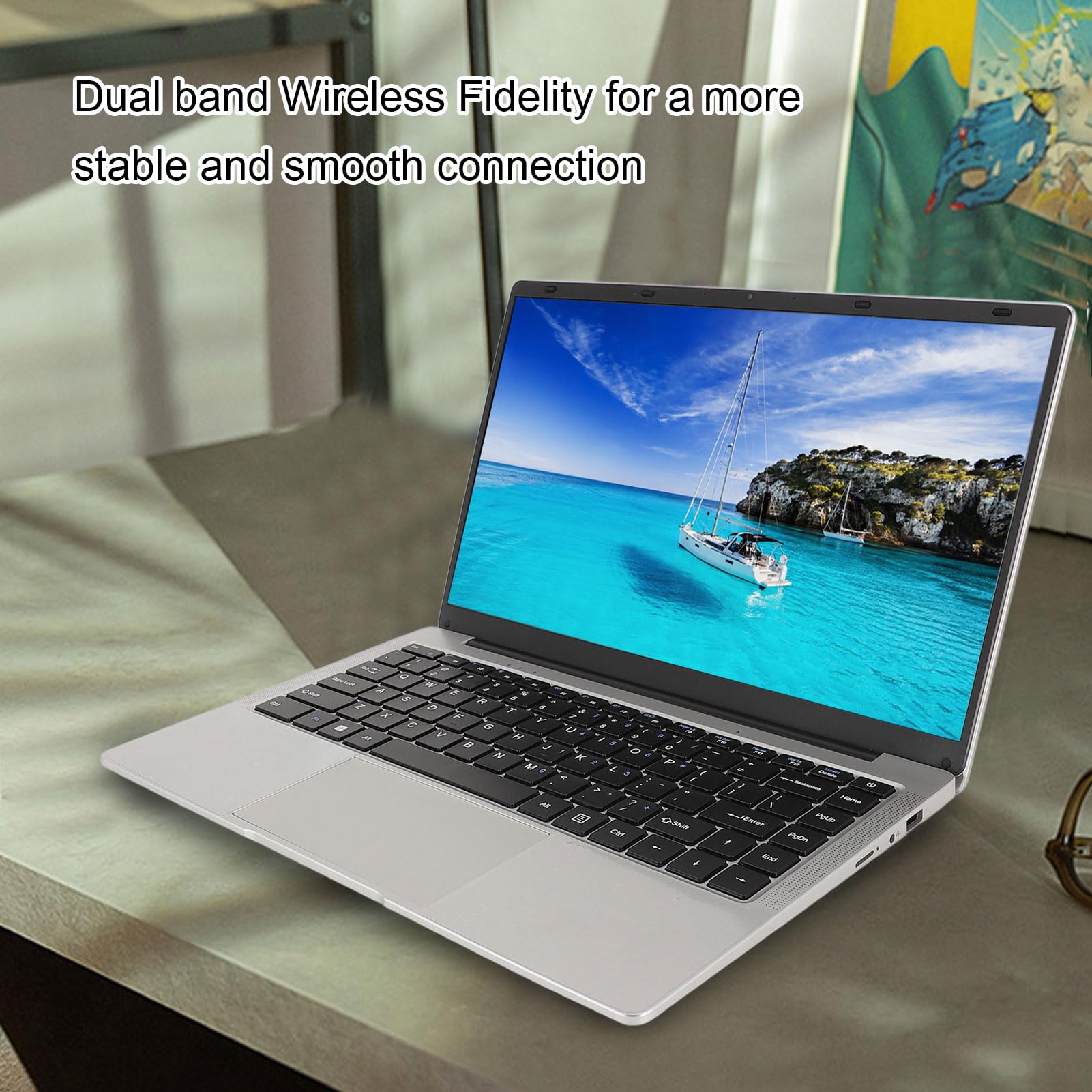 SUNGOOYUE Laptop da 14 Pollici per CPU N3700 con connettività Versatile, Adatto agli Studenti Universitari (Spina Europea)
