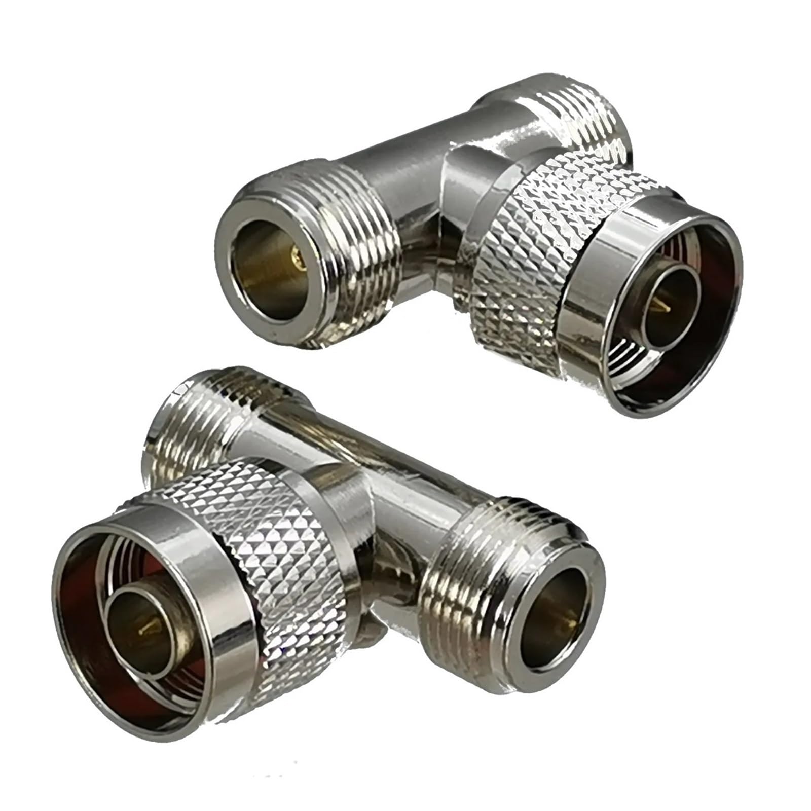 Adaptateur de connecteur N mâle vers 2 Prises N Femelles Type T, convertisseur coaxial RF Droit