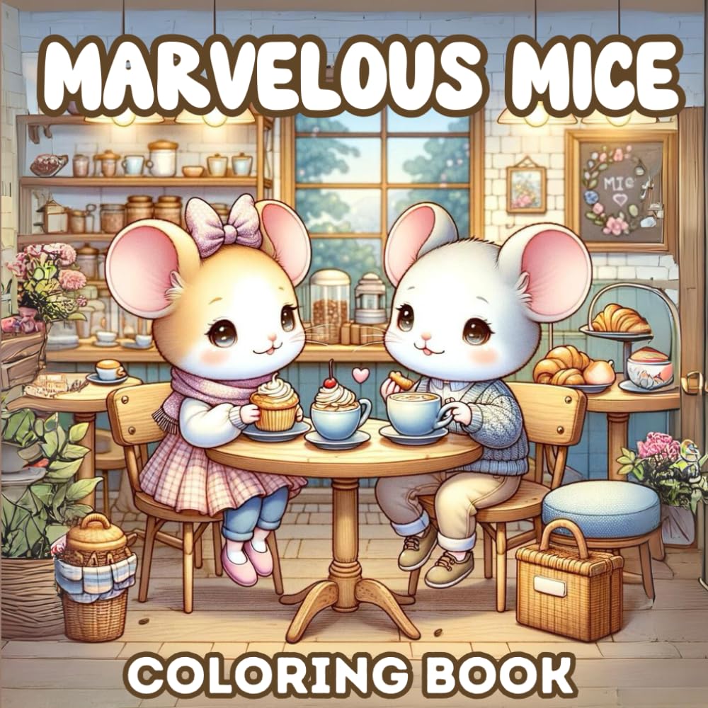 Amazon.com: Marvelous Mice Coloring Book: Coloring Pages with Adorable ...