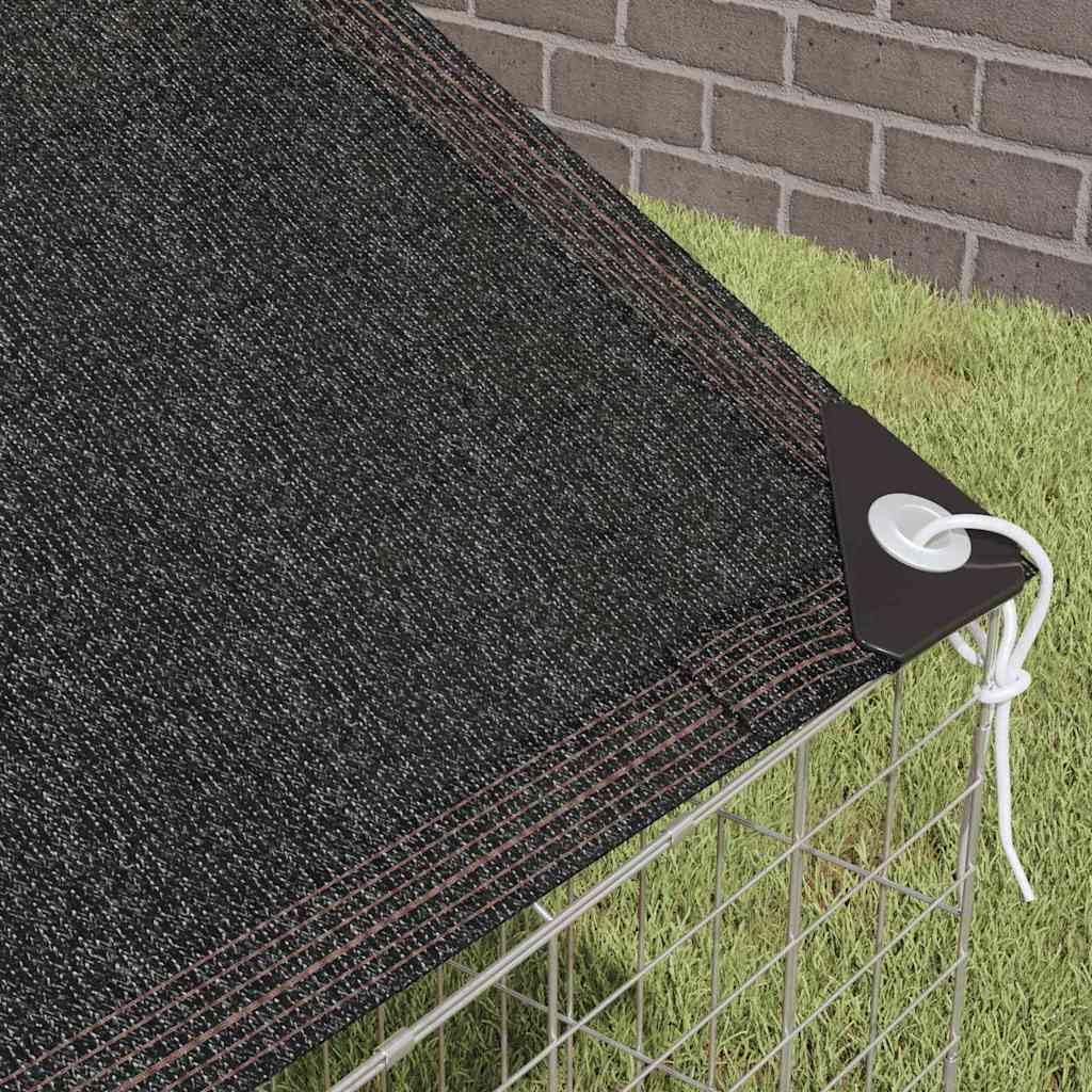 Hasenkäfig aus verzinktem Stahl, 200 x 78 x 78 cm, wetterfest und rostbeständig, ideal als Nagerkäfig und Meerschweinchenkäfig für Garten und Outdoor