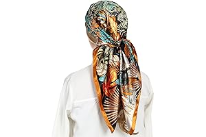Extra Large Silk-Like Satin Head Scarves for Women