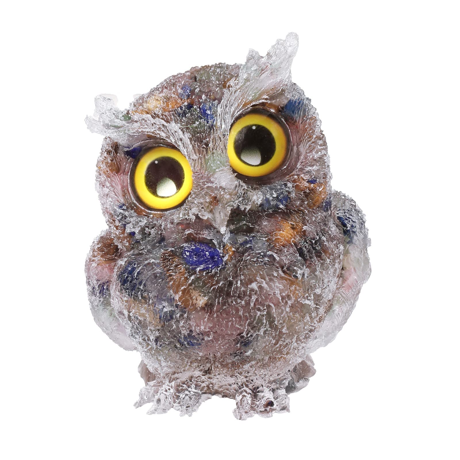 Statue de hibou Rockcloud en cristal pour rompre la monotonie des bureaux ternes