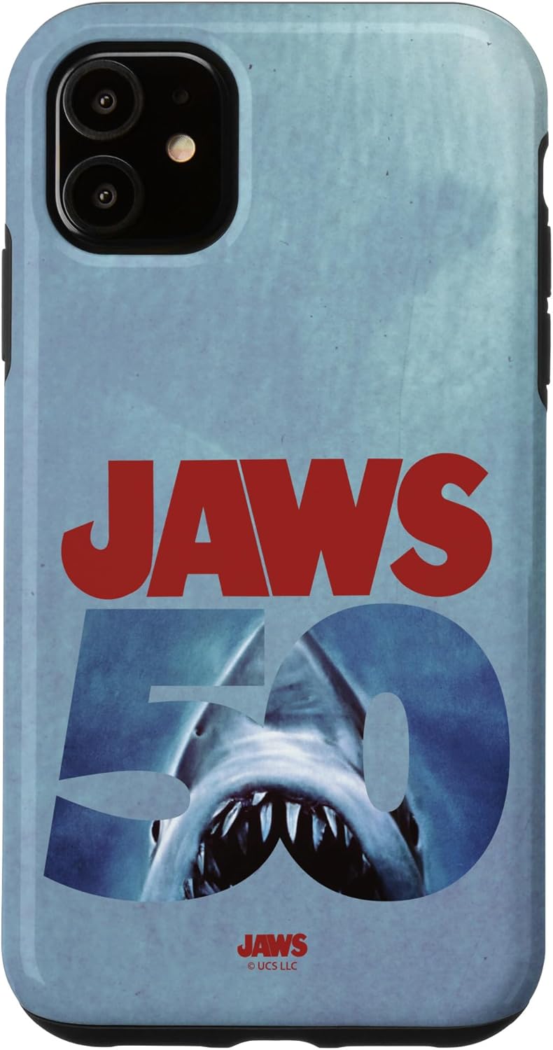Jaws 50th Anniversary Logo Front & Back Case for iPhone 16