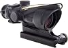 Trijicon ACOG 4 X 32 Scope Dual Illuminated Horseshoe Dot .223 Ballistic Reticle, Amber