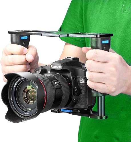 Miniatura 3 de Estabilizador de jaula de video de cámara de película de aleación de aluminio para cámaras de acción GoPro Panasonic Polaroid Cannon Nikon Camcorder