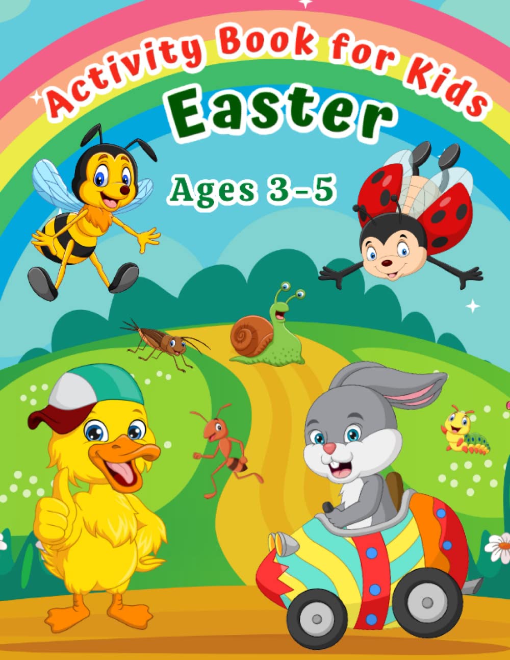Easter Activity Book for Kids Ages 3-5: Puzzles for Toddlers & Preschool Children : Coloring, Dot to Dot, Tracing, Mazes, Cut and Paste - Basket Stuffer for Boys and Girls