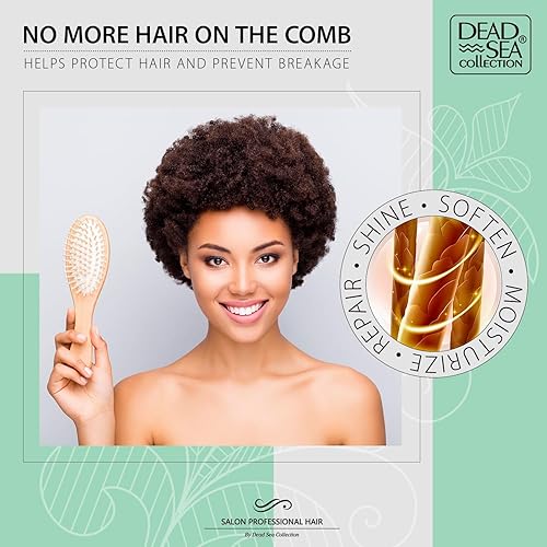 Miniatura 6 de Dead Sea Collection Juego de champú y acondicionador para cabello rizado, con minerales puros y poder hidratante de aguacate y aloe, suavizante e