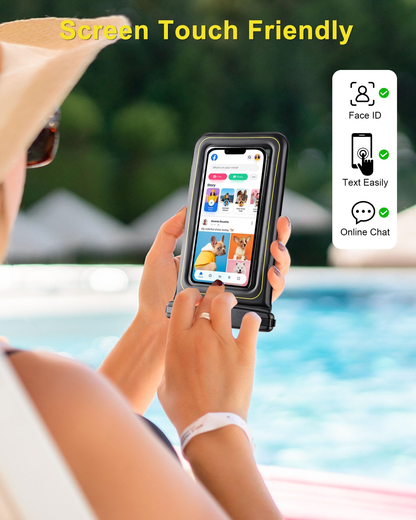 Drench Custodia Impermeabile per Cellulare IP68 - Borsa Subacquea per