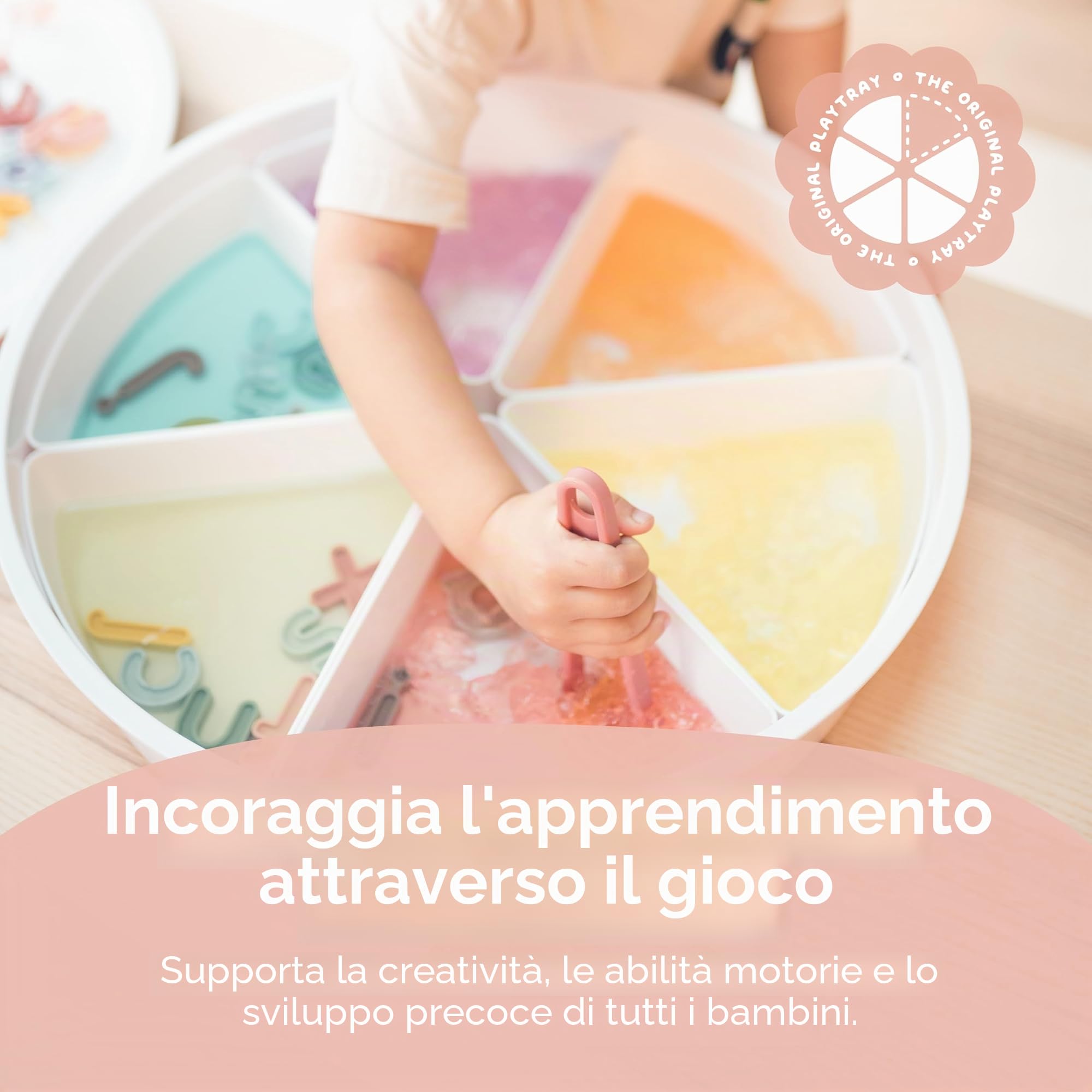 Inspire My Play Starter Bundle - Pattumiera sensoriale con Coperchio e Inserti Rimovibili