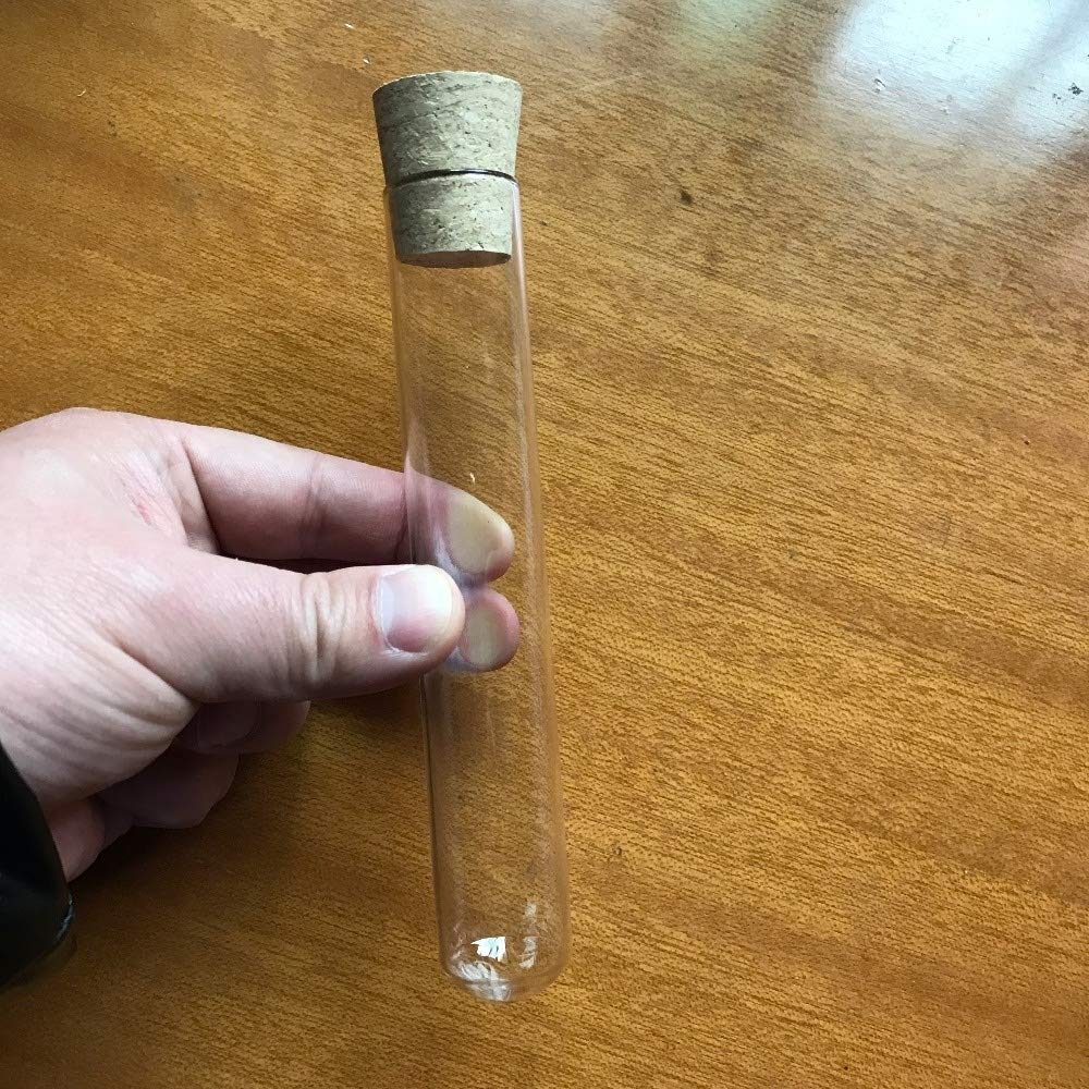 100szt-50ml szklane probówki 6-calowe z korkiem upominek weselny (rozmiar: 25x150mm) (25x150mm)