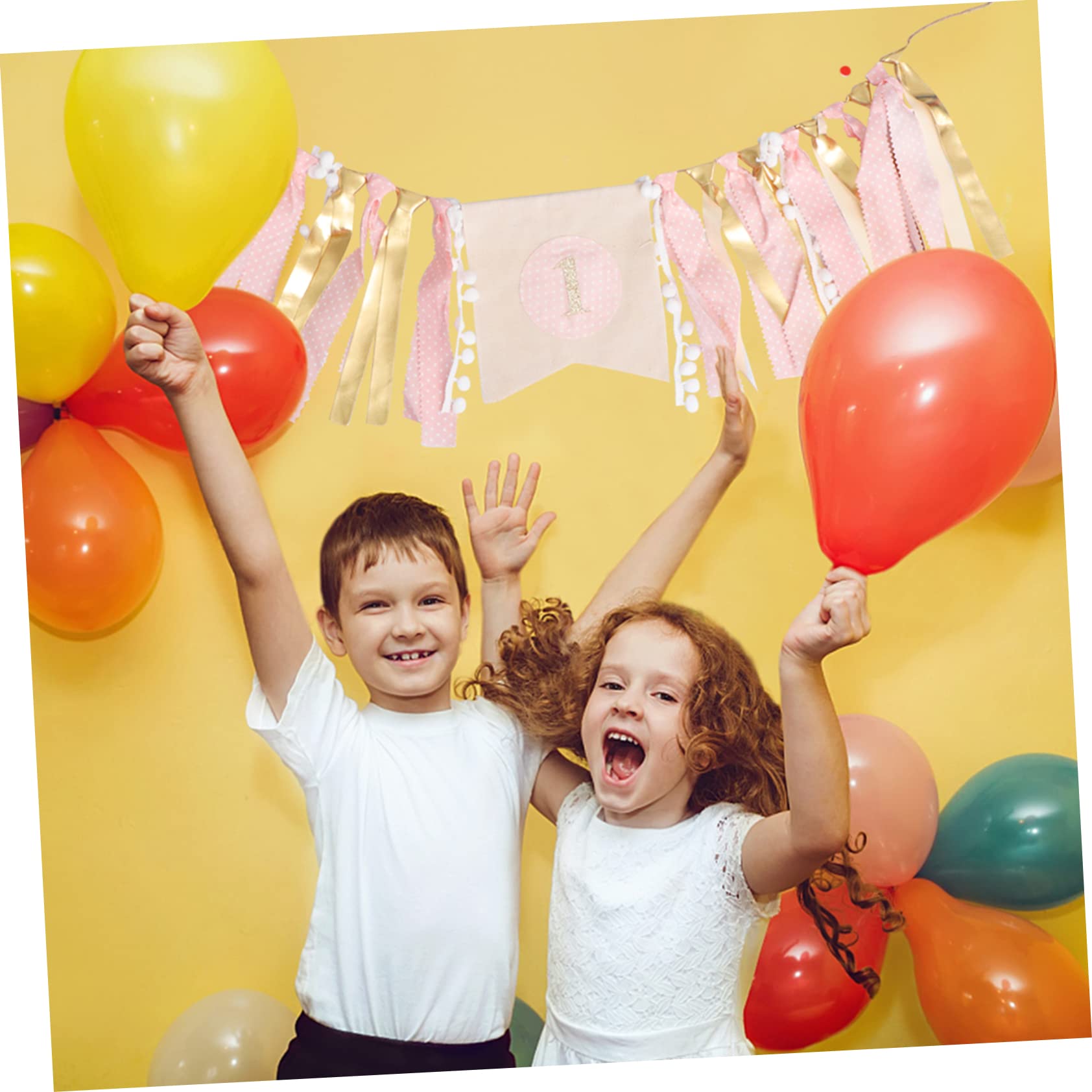 VICASKY 3piezas Banderín De Cumpleaños Para Sillas De Comedor Decoración Creativa De Fiesta Para Niñas Para Celebraciones Casa o Jardín Diseño Chic