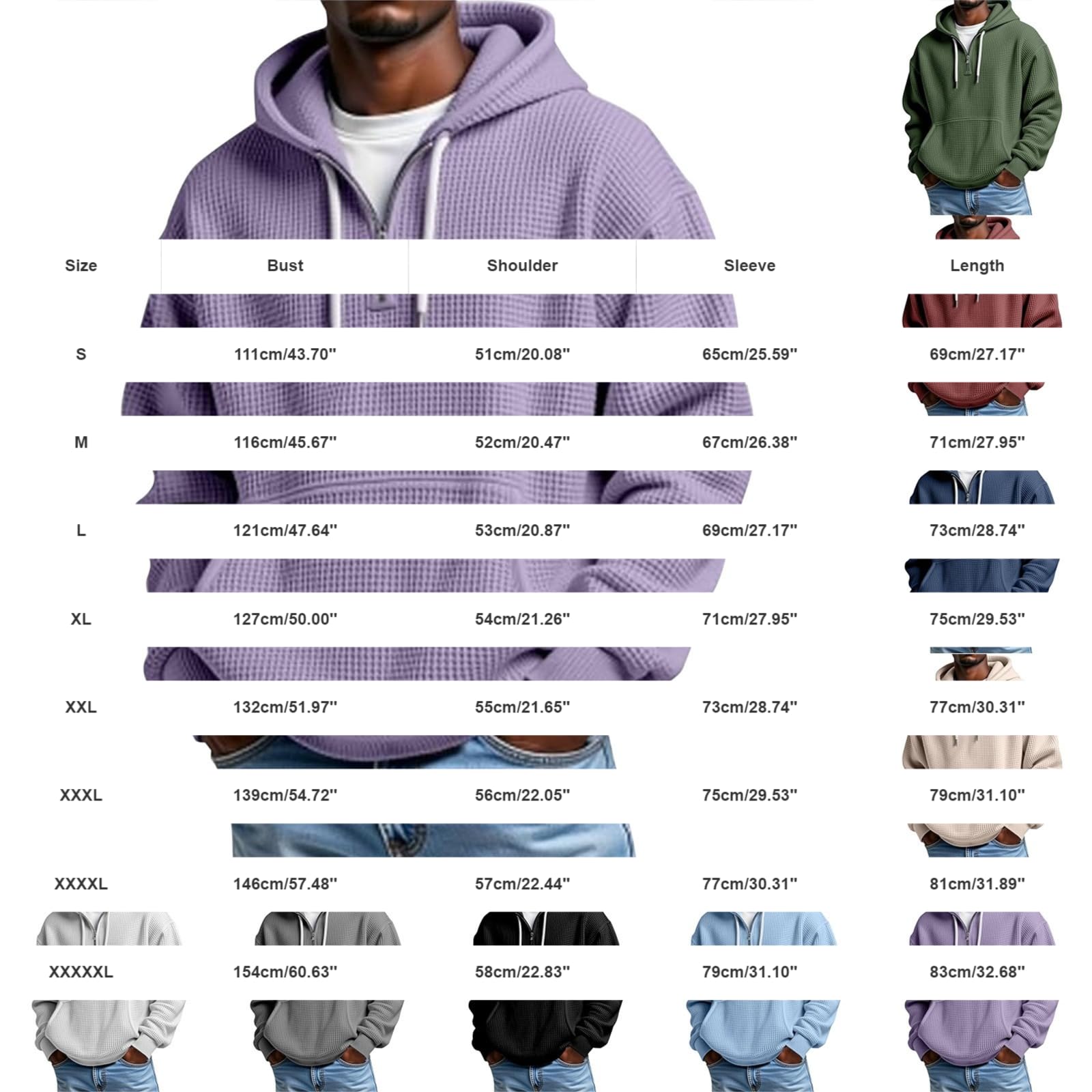 Chaquetones Hombre Invierno Sudadera con Capucha De Manga Larga para Hombre, Exteriores, Deportiva Top Transparente (Navy, L) Camisa Jersey Corta Ropa Running Camiseta Ciclismo Moda Gym
