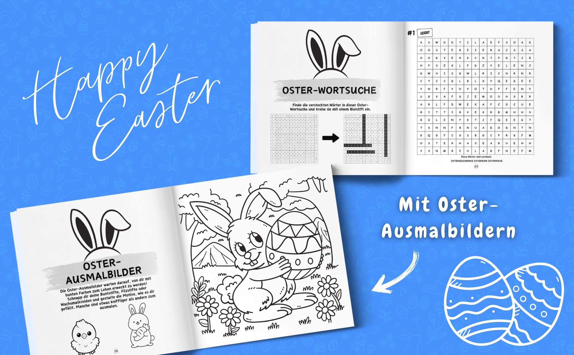 Das grosse Oster Knobelbuch für Grundschüler: Das perfekte Ostergeschenk für Kinder ab 8 Jahren | Mit Oster-Quiz, Sudoku, Labyrinthen und weiteren spannenden Knobelaufgaben!