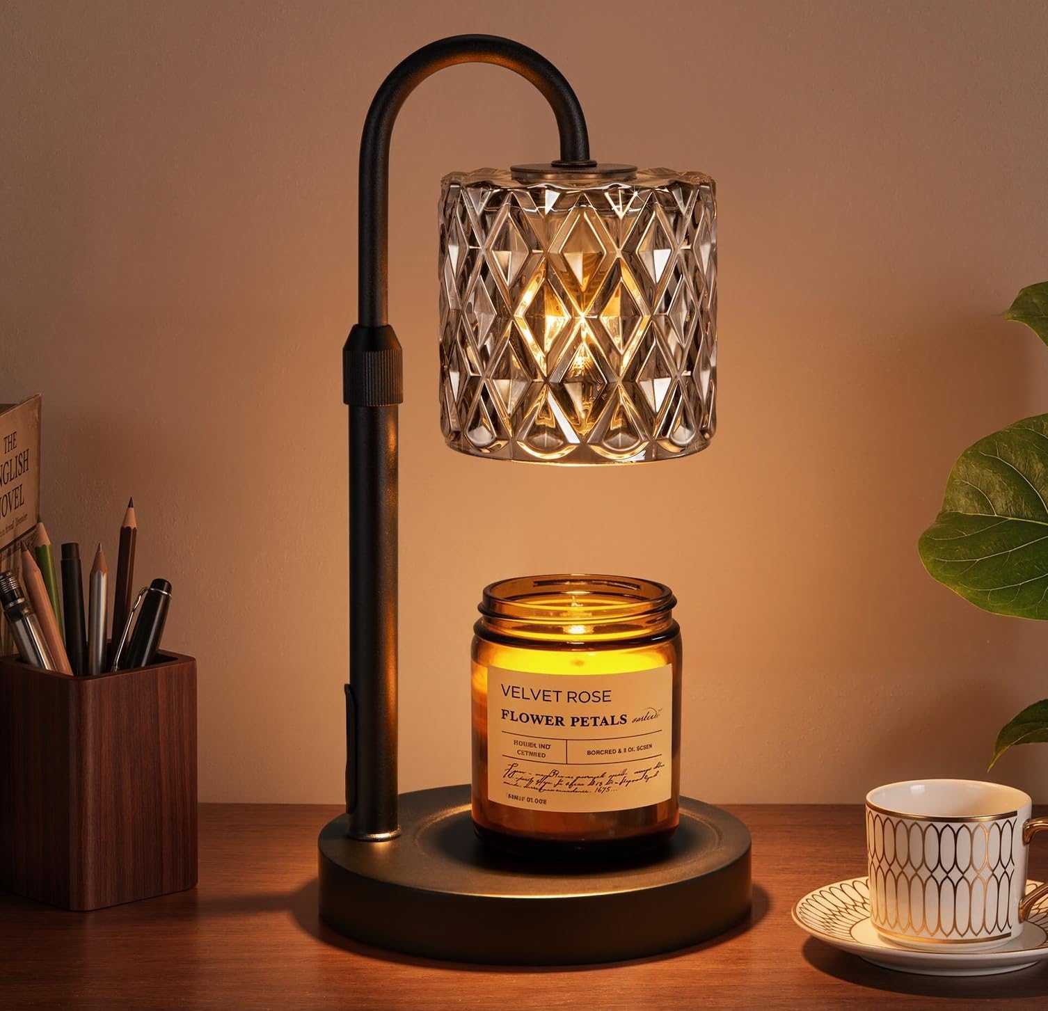Candle Warmer Lamp with Timer, Birthday Gifts for Women, Room Decor, Gray