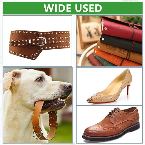 Miniatura 5 de Kit de herramientas de punzonado, 11 piezas, cierre a presión de cuero, ajuste de remaches, herramientas de troqueles para perforar e instalar botón