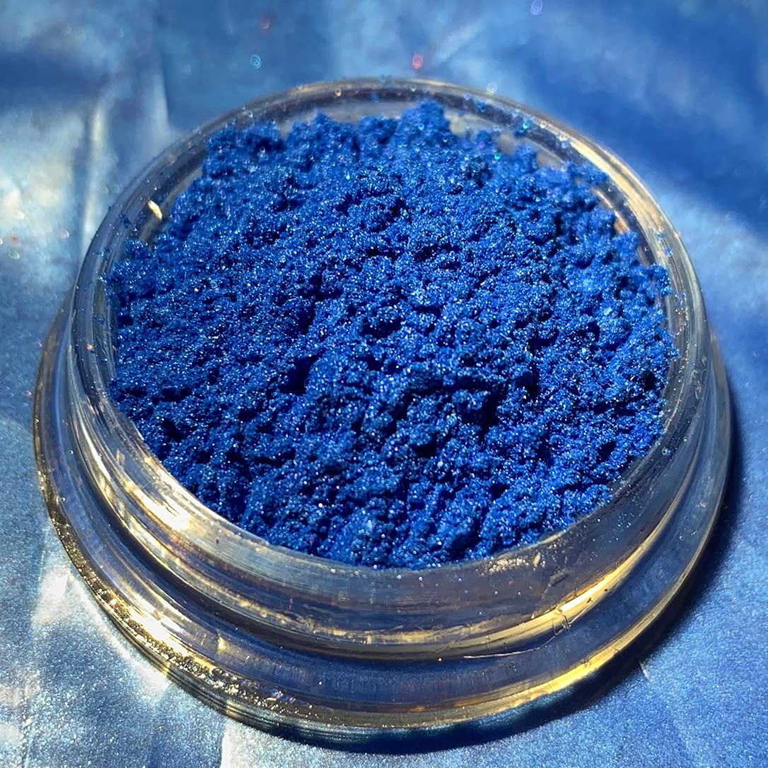 Dipoxy Königsblau-Pearl-Blau07 Pigment Farbmittel für Epoxidharz, Polyesterharz, Polyurethan Systeme, Beton, Lacke, Kunstharz Schmuck (500g)