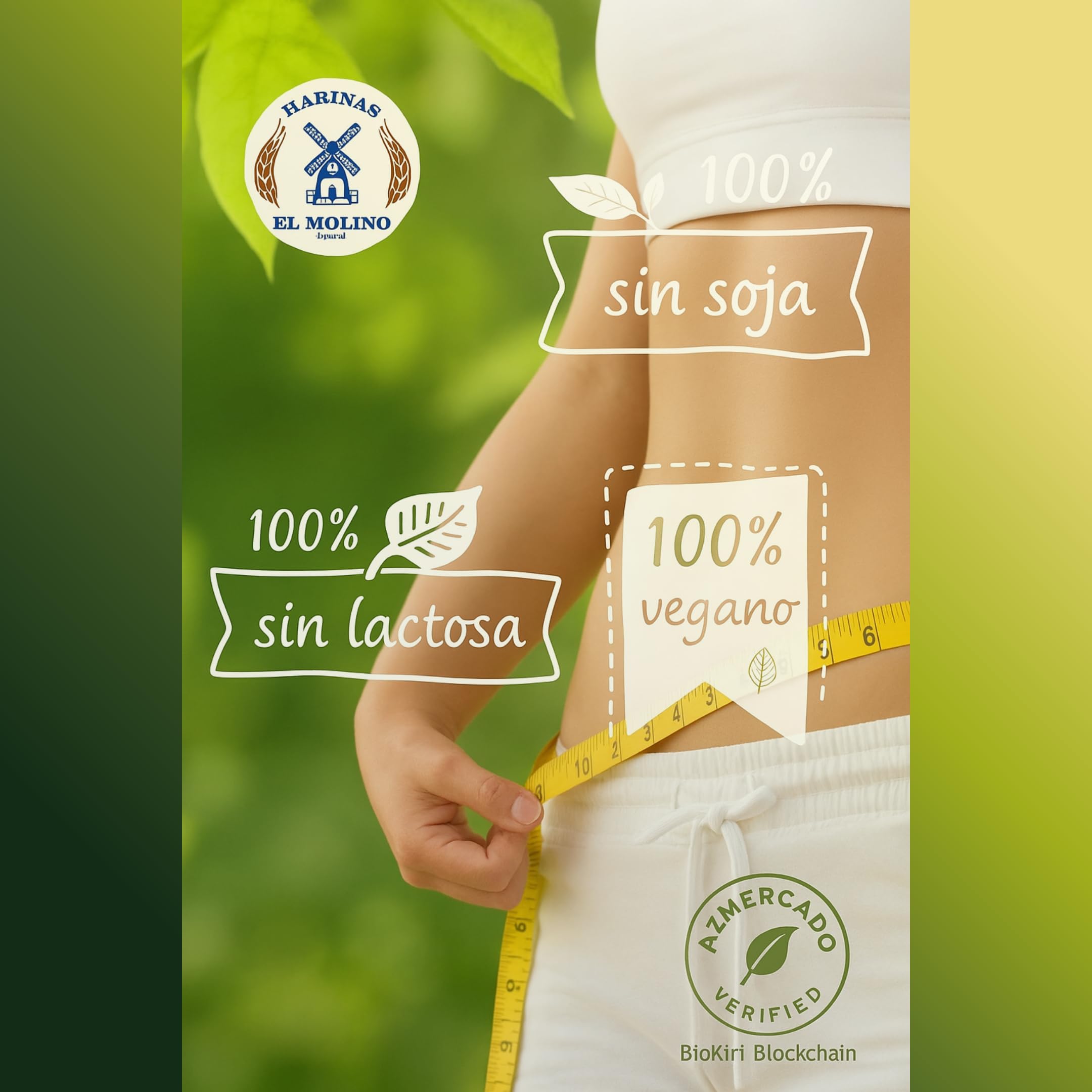 El Molino - Harina de Garbanzos - 5 Kg - Ideal para Dietas Veganas, Alta en Proteínas y Fibra, Perfecta para Repostería y Cocina Saludable