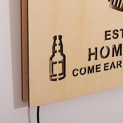 Miniatura 6 de Letreros de neón personalizados con tu nombre, letrero de neón con nombre personalizado de año establecido, letrero de cueva de hombre, letrero LED