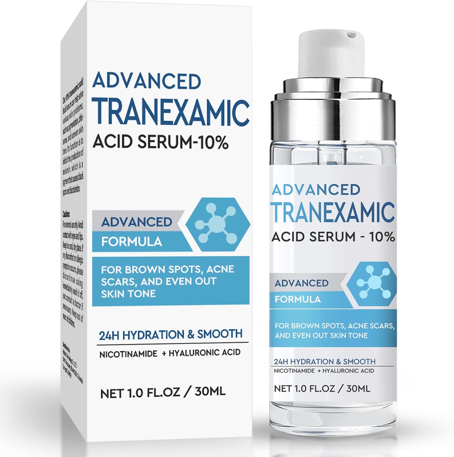 Tranḛxamic Acid Serum, Discoloration Correcting Serum, Face Lotion with Moisturizing Effect, Natural Formula for Skincare