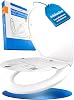 praise toilet lid with soft-close mechanism [easy installation] antibacterial and uv-resistant quick release function toilet lid toilet seat including installation template