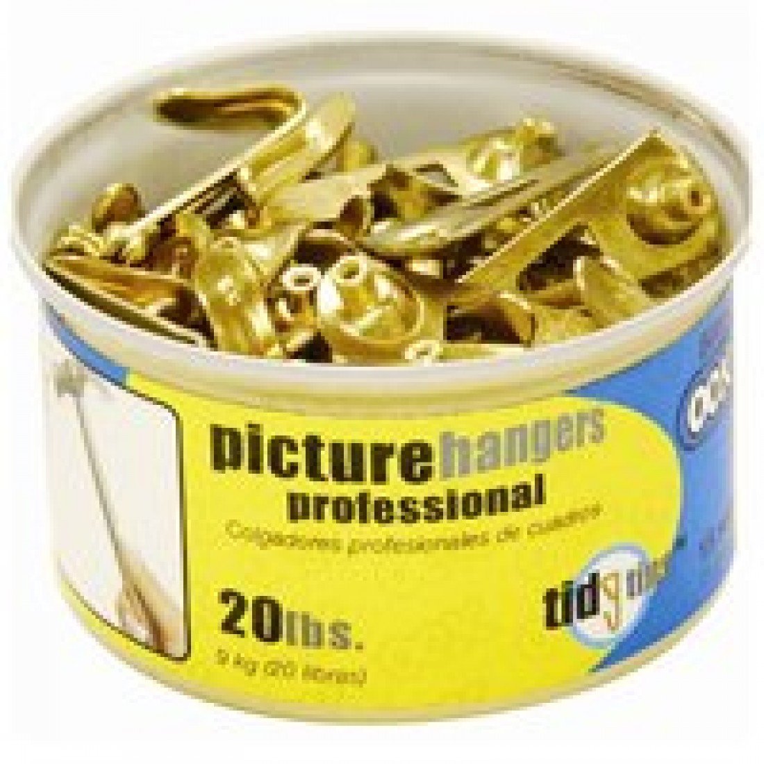 Ook 50673 20# Professional Picture Hooks In Tidy Tin 15 Count
