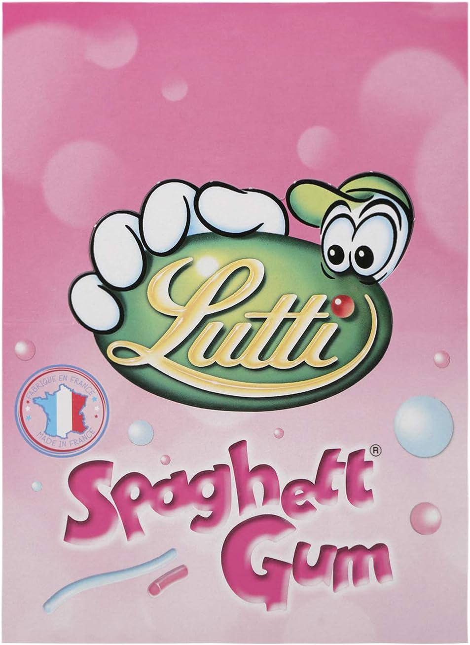 Lutti Spaghetti Bubblizz Gum, 35 Gm (Pack Of 24)