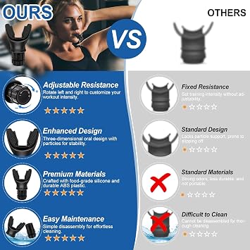 TEAWOO 3 PCS Portable Breathing Trainer with Adjustable Resistance Settings | Breathing Trainer for Enhanced Strength and Endurance, Black, Grey, White