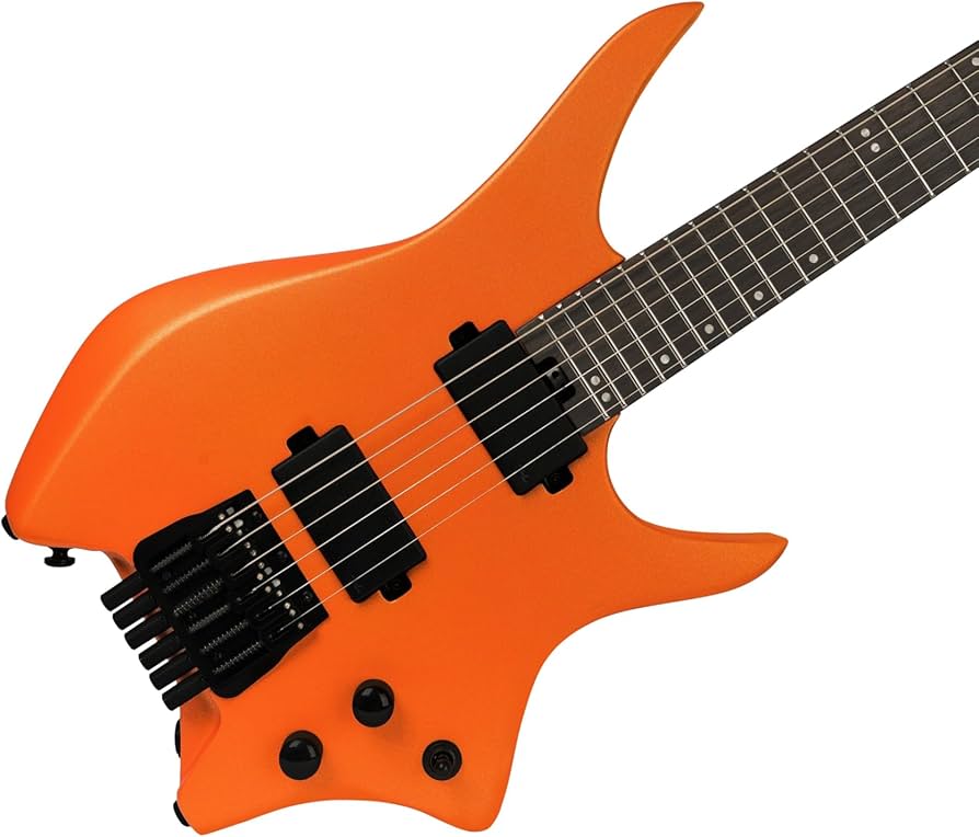 Amazon.com: HILS NEXT Series Headless Guitar HN3 - Metallic Orange