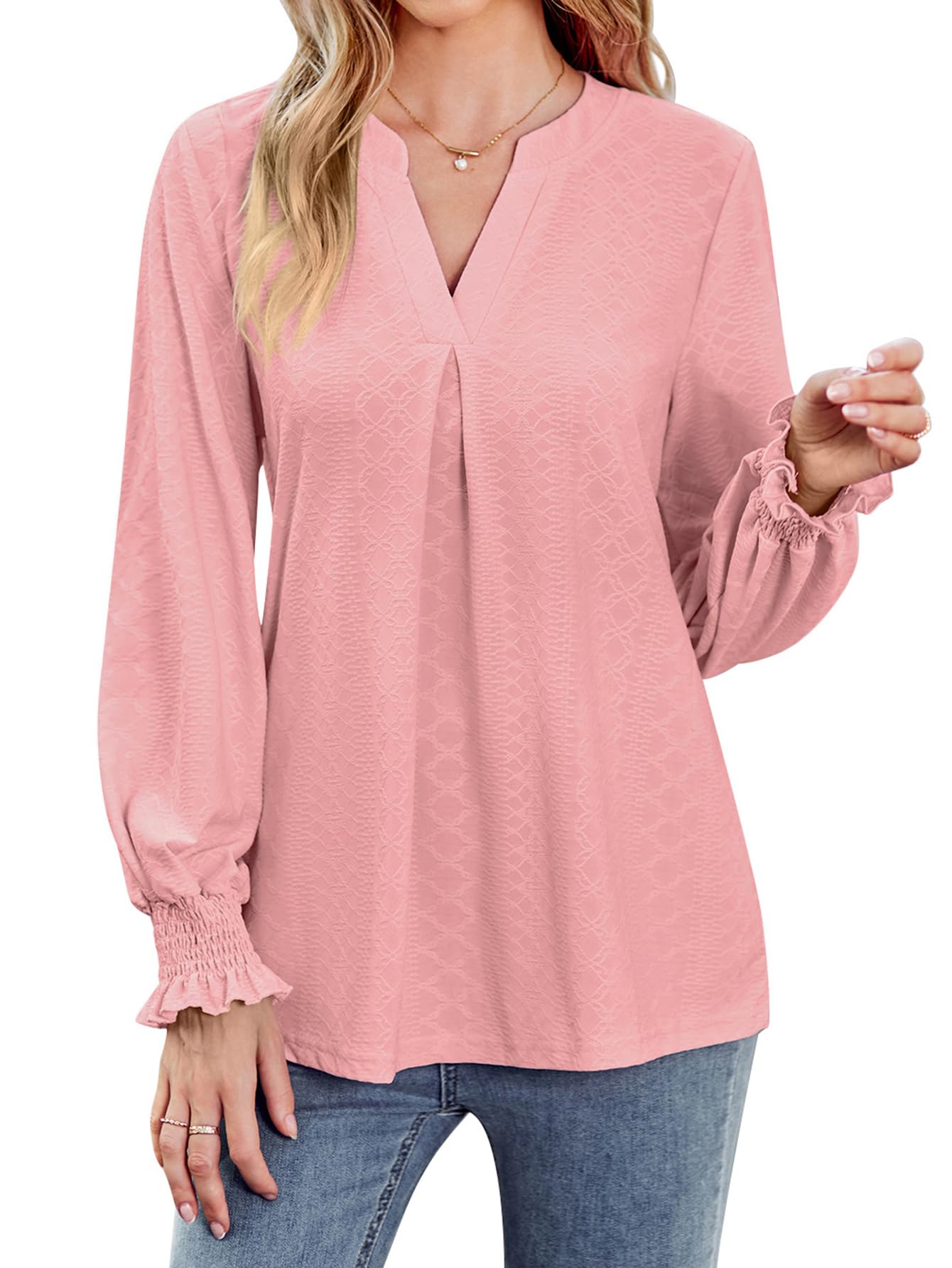 Women's Casual Puff Sleeve Top and Ruffle Shorts Set