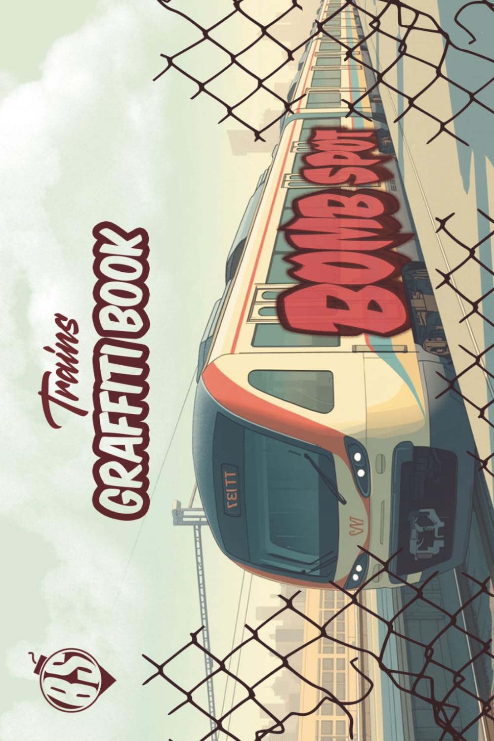 Trains Graffiti Book: By Bomb Spot – A collection of 20 trains to paint, color and create on