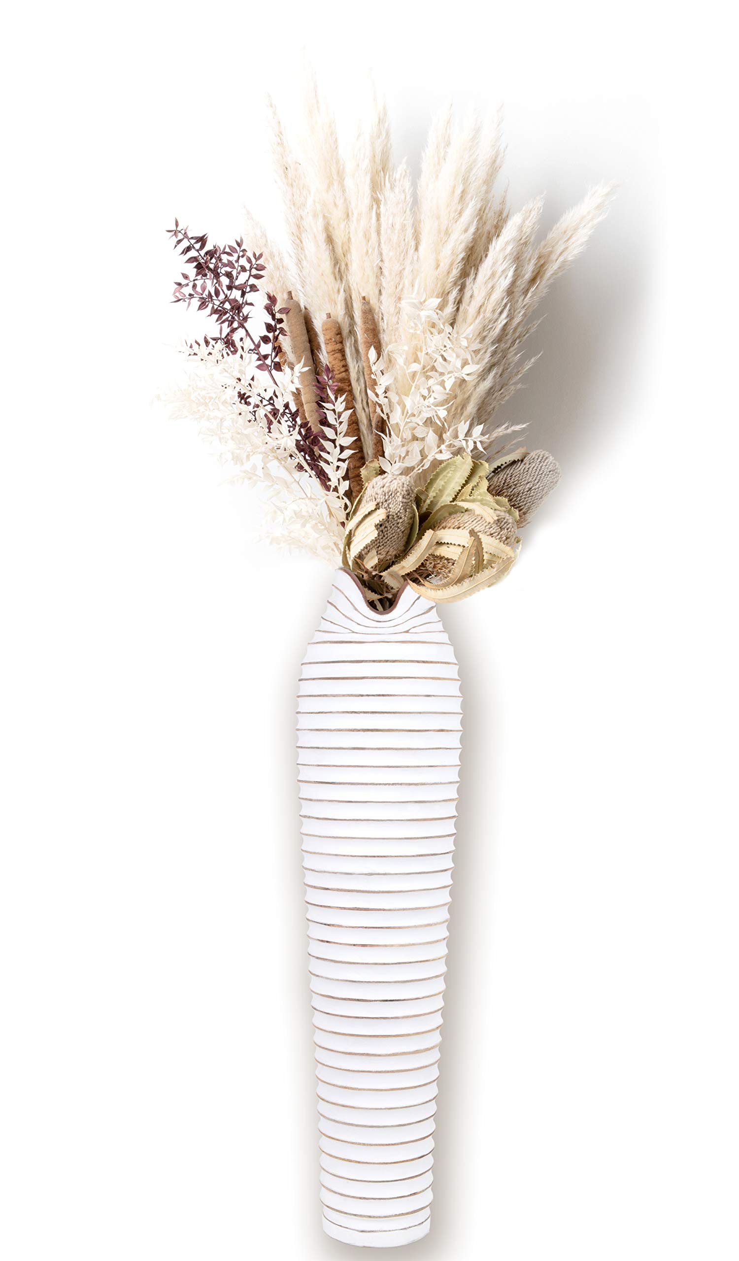 Buy Walbrook Extra Large Floor Vase 32" Tall White Vase, Large Vases