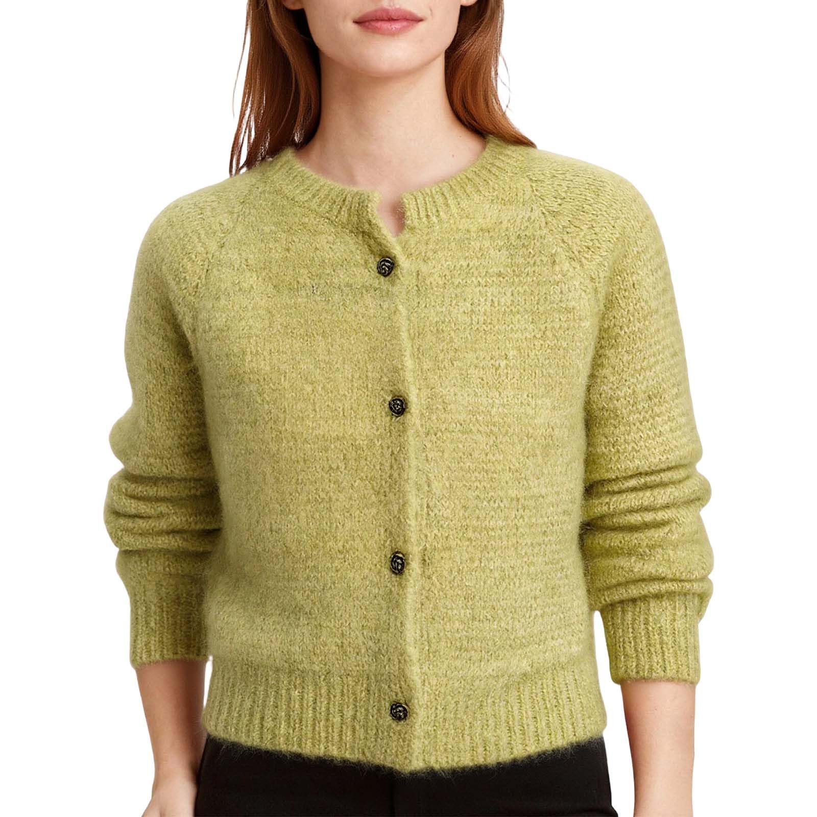 Cardigan Femme Court, Gilet Femme Cachemire,Tenue RéTro DéContractéE pour Femme : Gilet Cardigan à Fleurs