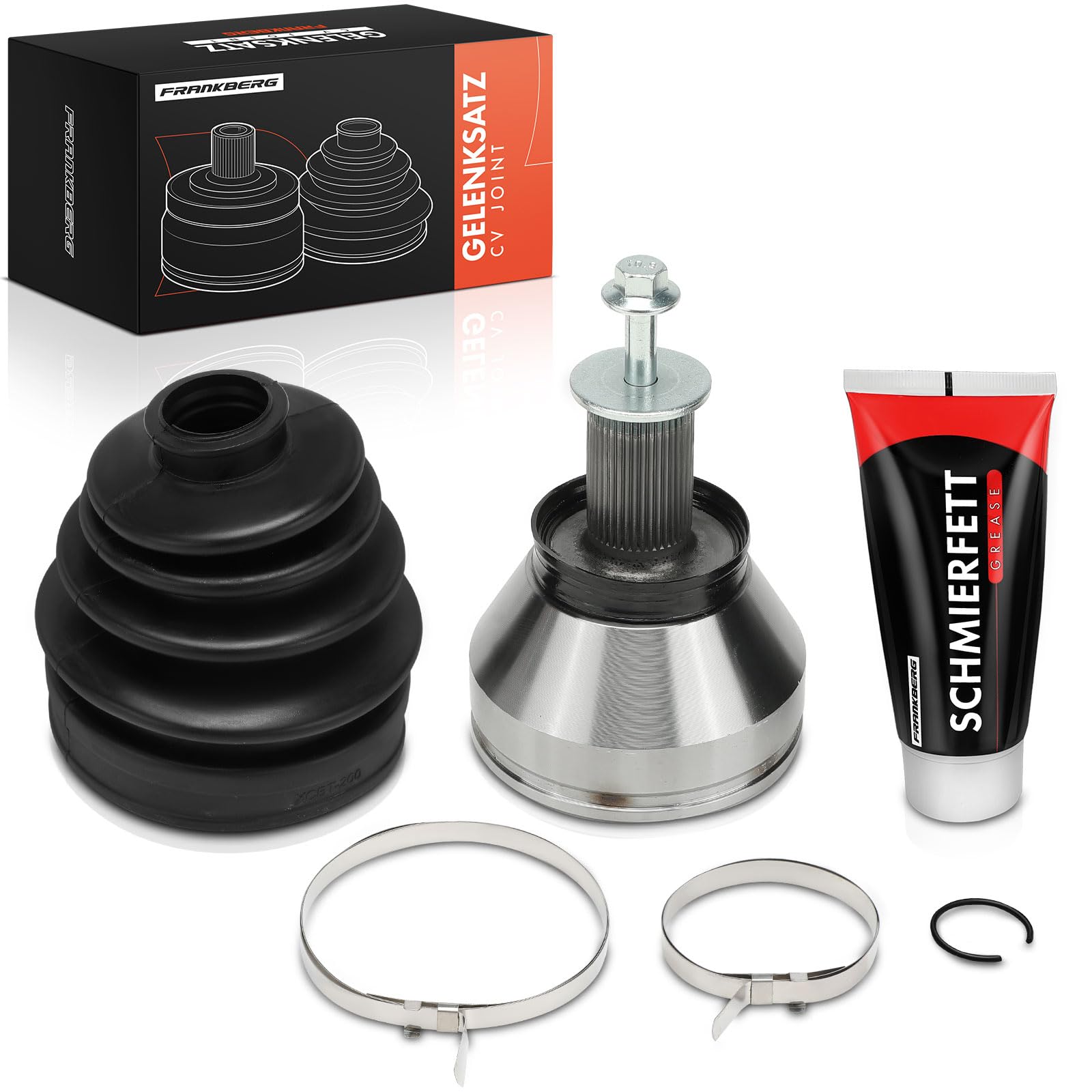 Frankberg Kit de junta homocinética lateral de la rueda delantera LR003159 | Compatible con: S80 II 124, S60 II 134, XC70 II 136, XC60 156, Freelander 2 Furgoneta L359, Freelander 2 L359