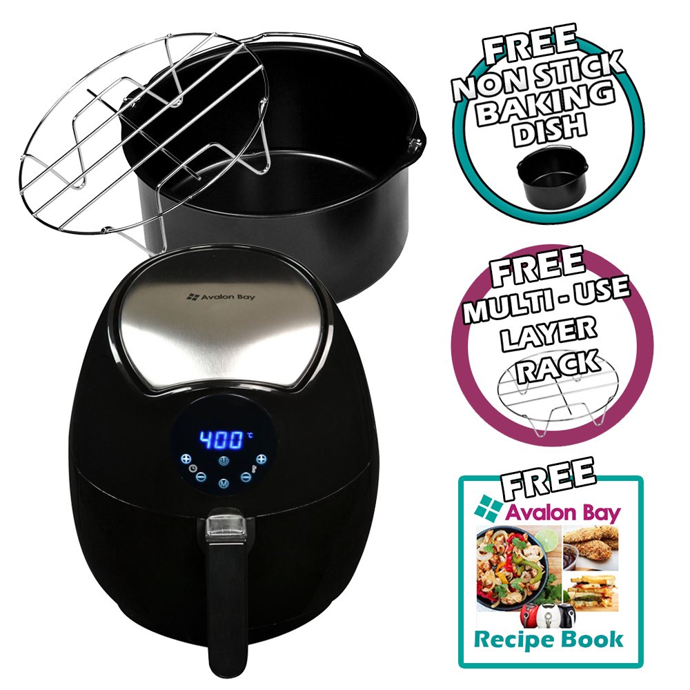Buy Avalon Bay ABAirFryer200SS Airfryer in Stainless Steel Online at