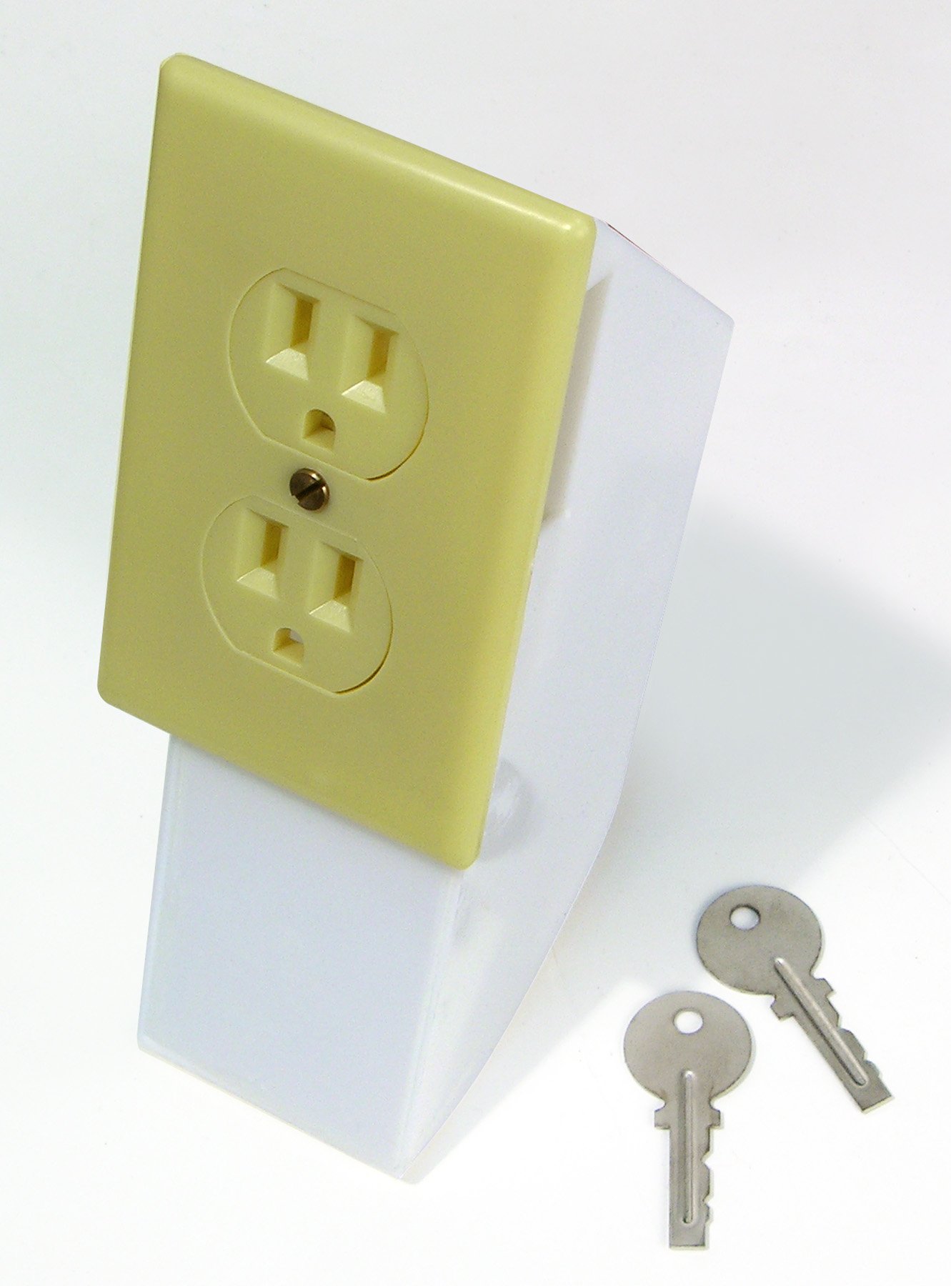 U.S. Patrol JH558 Versteckter Wandtresor, 11,3 g, gebrochenes Weiß